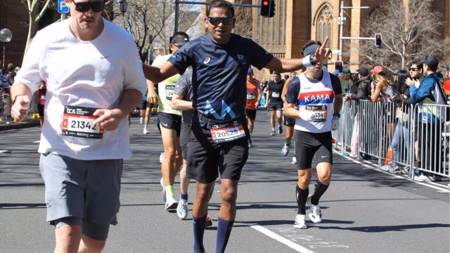 Delhi jeweller running during marathon after losing 22 kg in two years