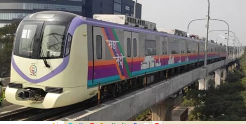 Pune Metro train at station representing upcoming expansion project