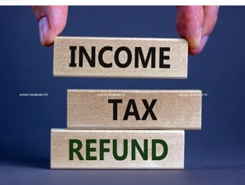 Income Tax Refund delay illustration showing taxpayer checking refund status online
