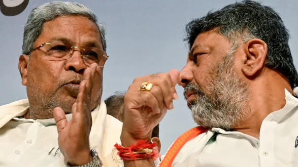 Siddaramaiah and DK Shivakumar during Karnataka assembly debate