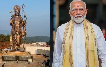 77-foot Lord Ram statue unveiled in Goa by PM Modi during grand ceremony, world’s tallest Ram idol.