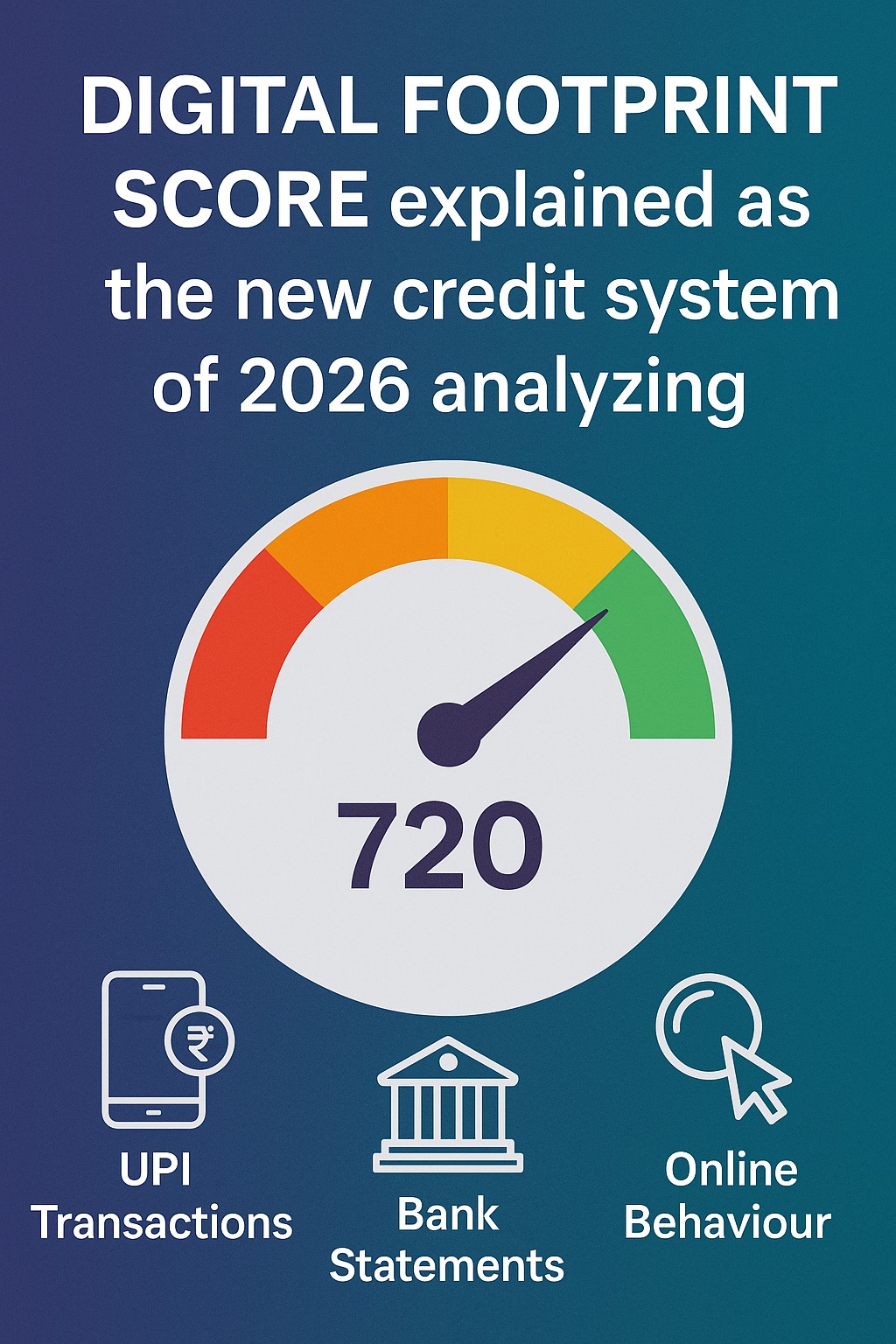 Digital Footprint Score explained as the new credit system of 2026 analyzing UPI transactions, bank statements and online behaviour