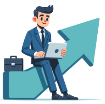 “Illustration of a young man sitting on stacks of gold coins with an upward arrow representing financial growth, accompanied by the Vizzve Financial logo and the text ‘Start Investing Early’.”