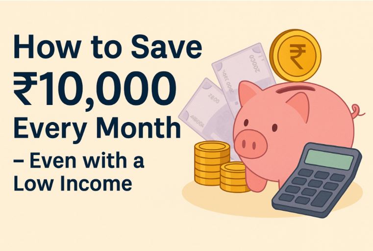 "How to save ₹10,000 every month on a low salary in India – budgeting and money-saving strategies."