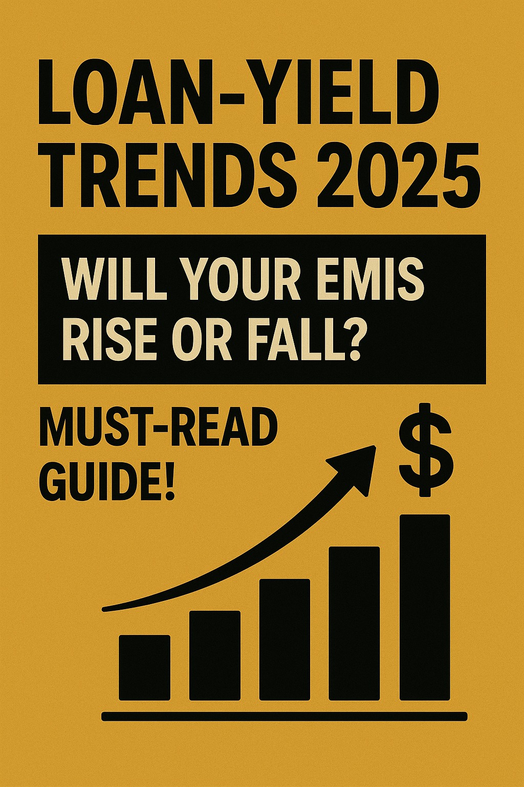 2025 India loan-yield trends chart showing rising personal loan rates, stable home loan yields, and borrower impact with EMI comparison visuals.