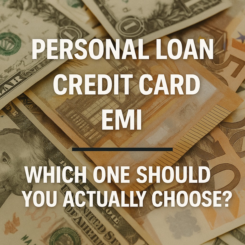 2025 India comparison chart showing personal loan interest rates, credit card APR, and EMI/BNPL costs to help borrowers choose the best financing option