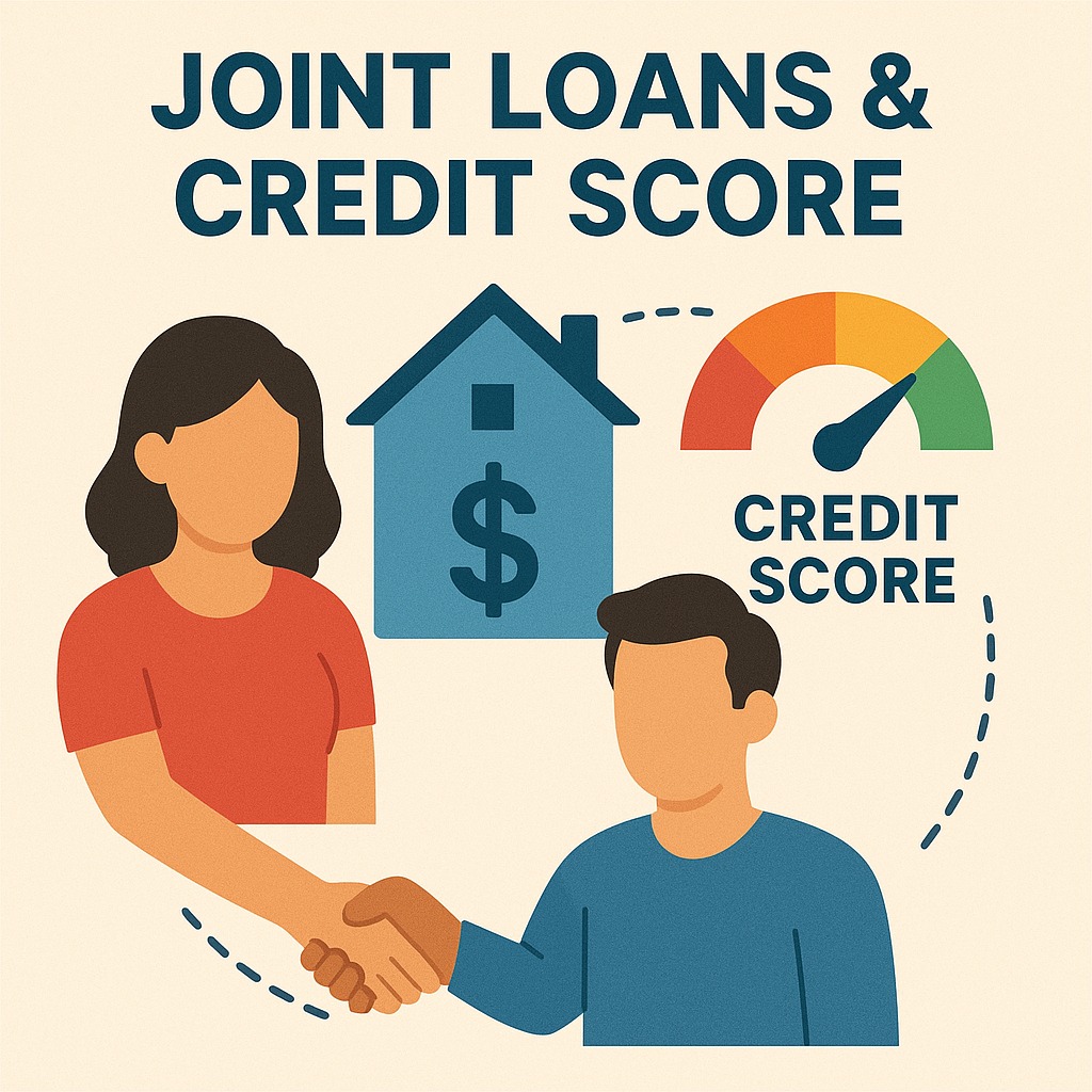 Joint loan impact explained showing how EMIs affect the credit score of both co-borrowers.
