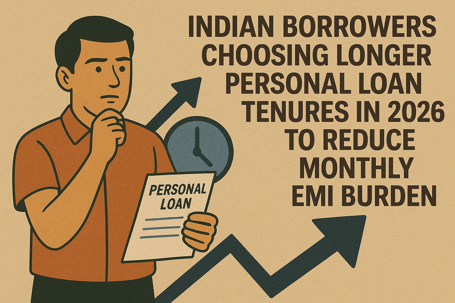 Indian borrowers choosing longer personal loan tenures in 2026 to reduce monthly EMI burden.