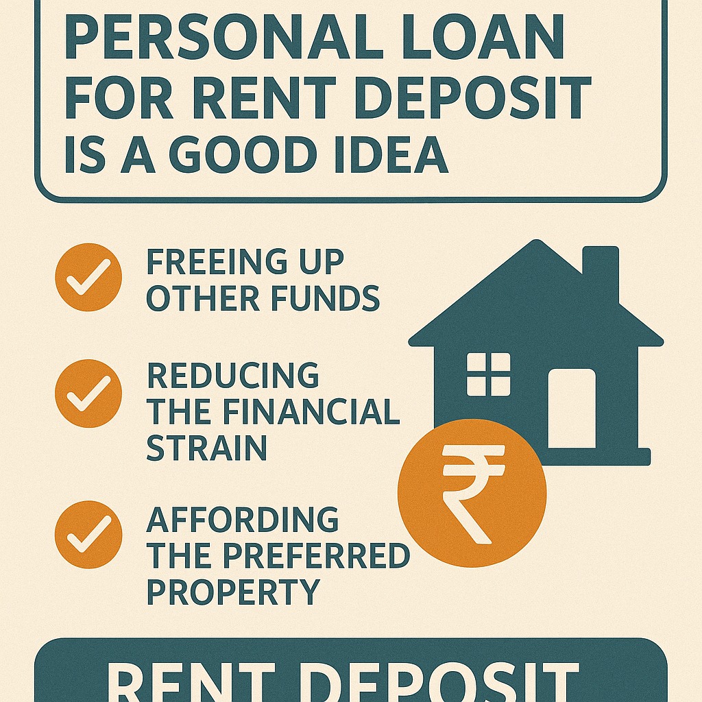 Infographic showing when taking a personal loan for rent deposit is a good idea.