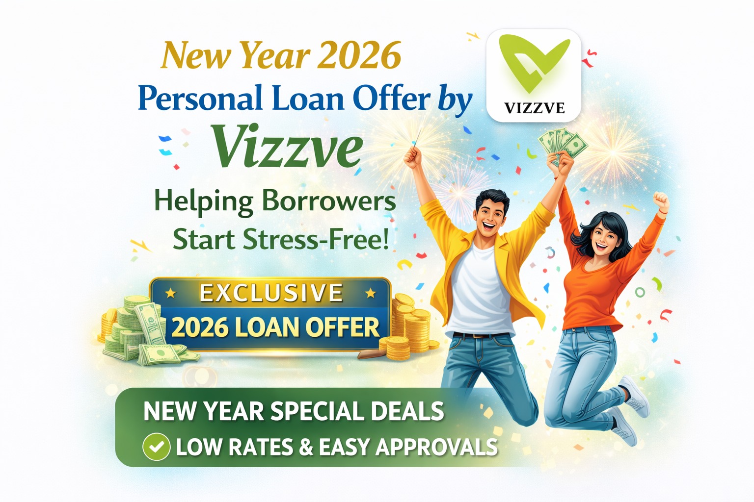 New Year 2026 personal loan offer by Vizzve helping borrowers start stress free