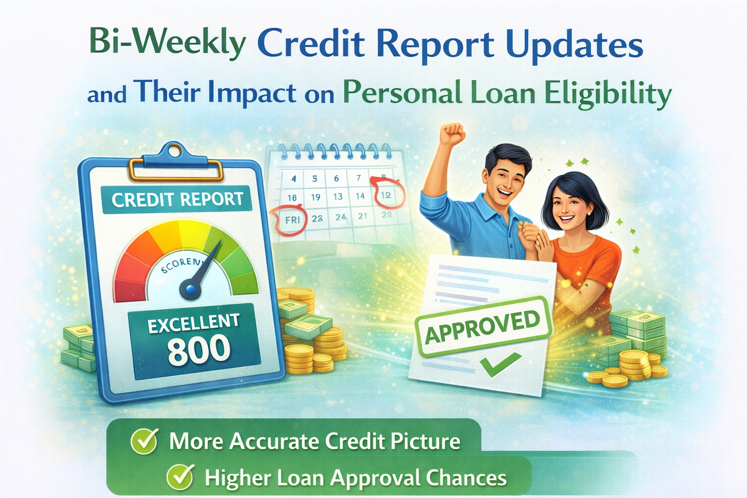 Bi-weekly credit report updates and their impact on personal loan eligibility
