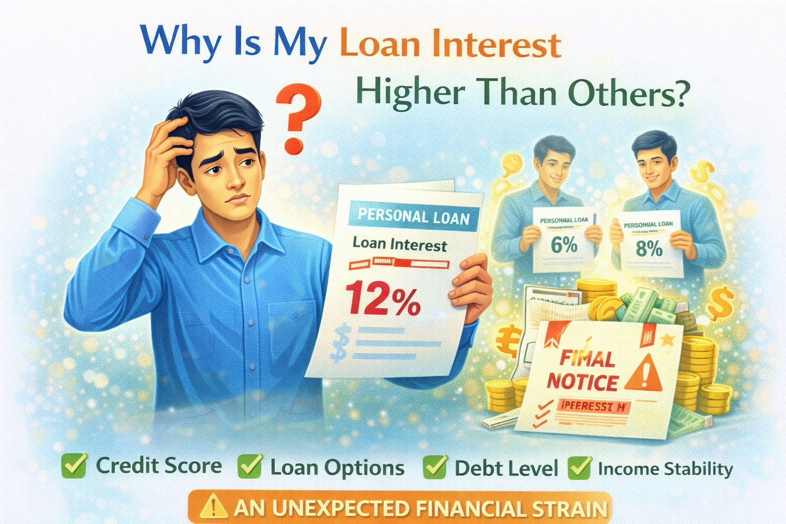 Reasons why personal loan interest rates differ for borrowers in India