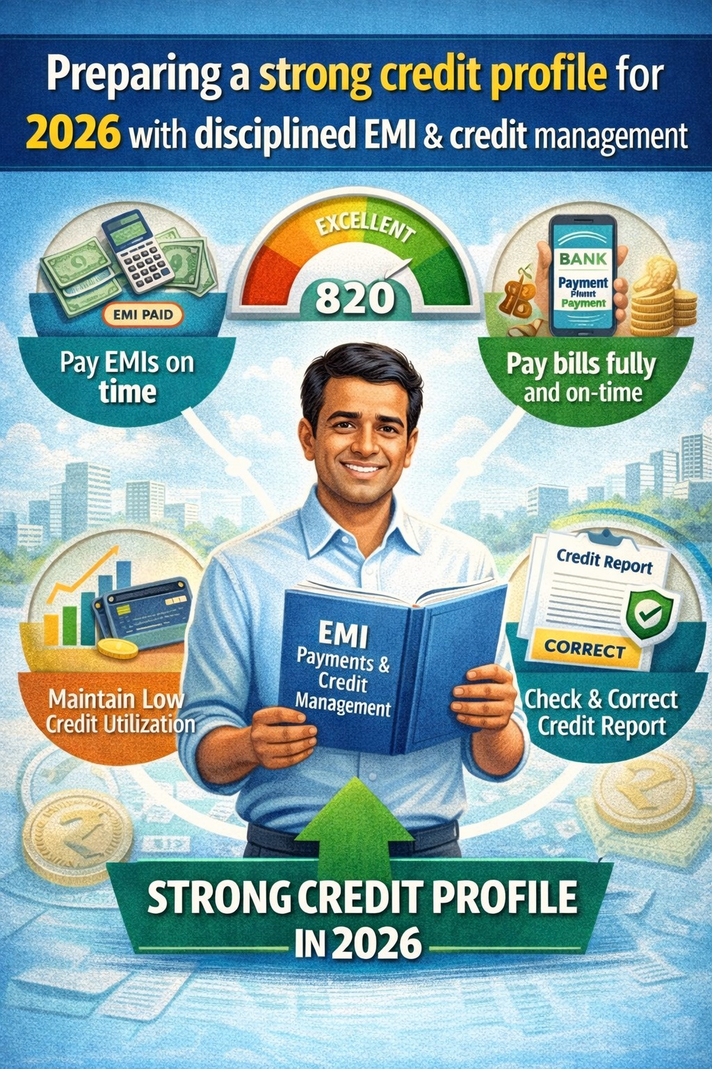 Preparing a strong credit profile for 2026 with disciplined EMI and credit management