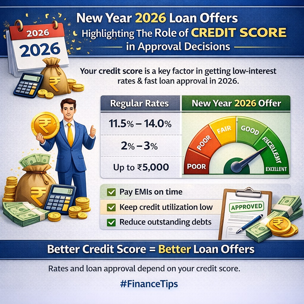 New Year 2026 loan offers highlighting the role of credit score in approval decisions