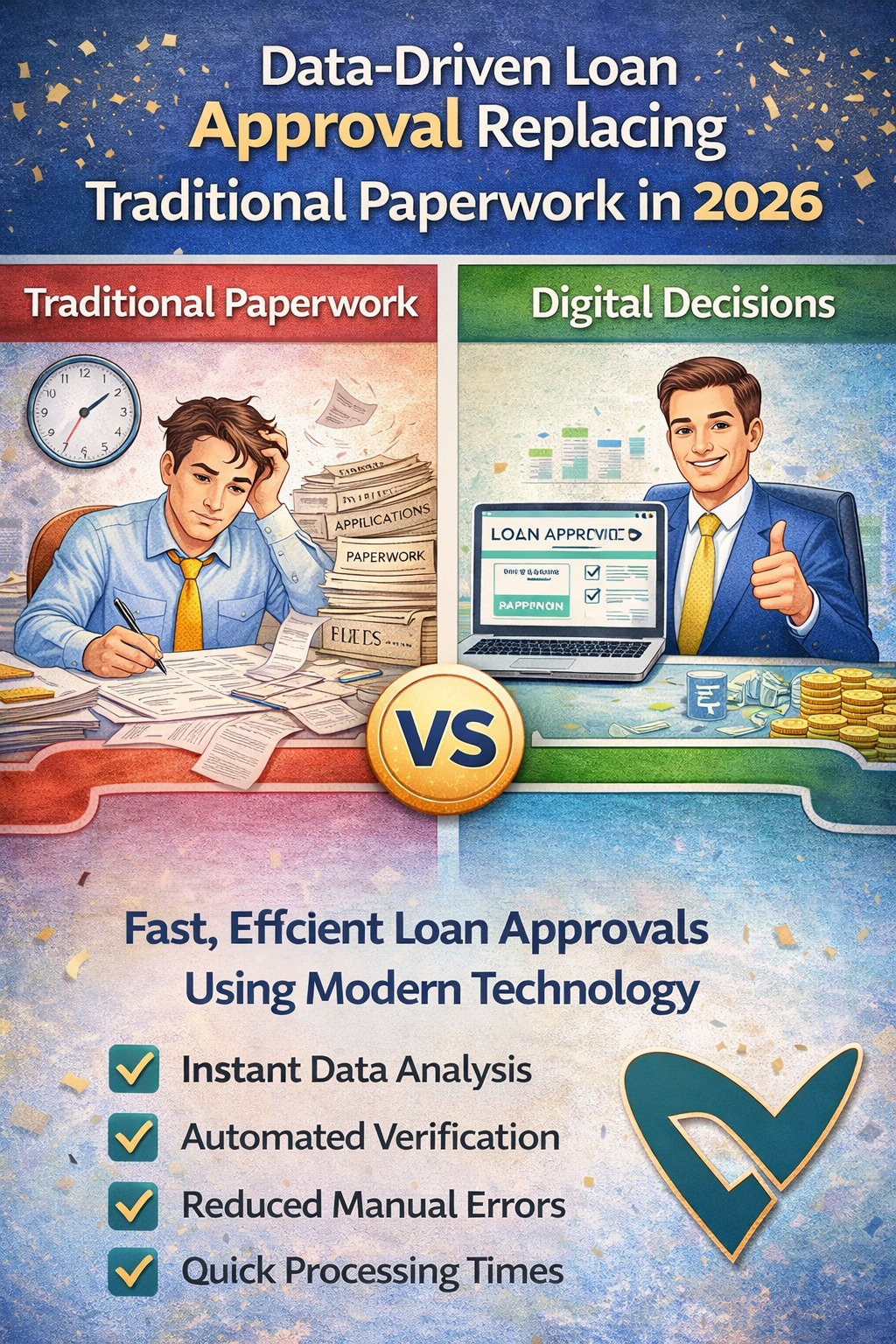 Data-driven loan approval process replacing traditional paperwork in 2026