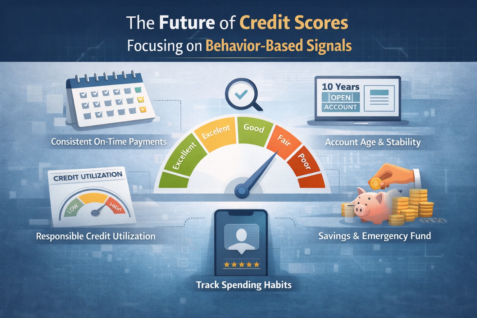 Future of credit scores focusing on behaviour-based signals