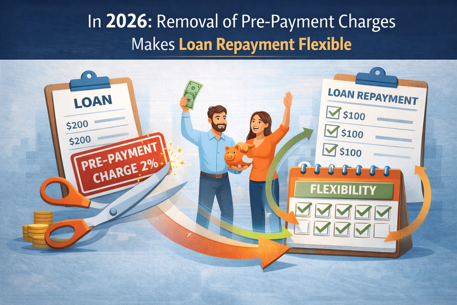Removal of pre-payment charges making loan repayment flexible in 2026
