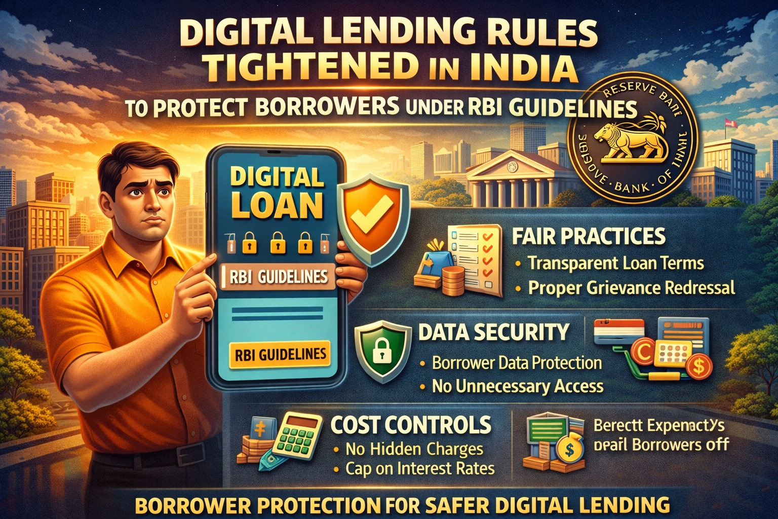 Digital lending rules tightened in India to protect borrowers under RBI guidelines
