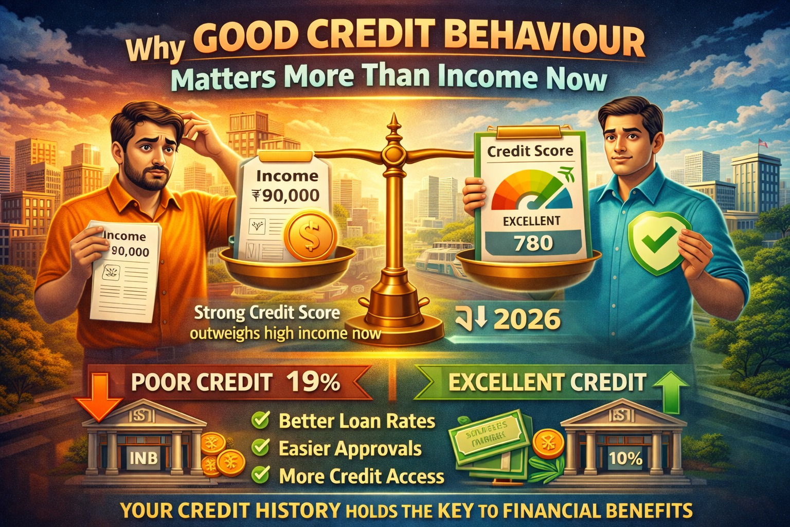 Why good credit behaviour matters more than income for loan approvals in India