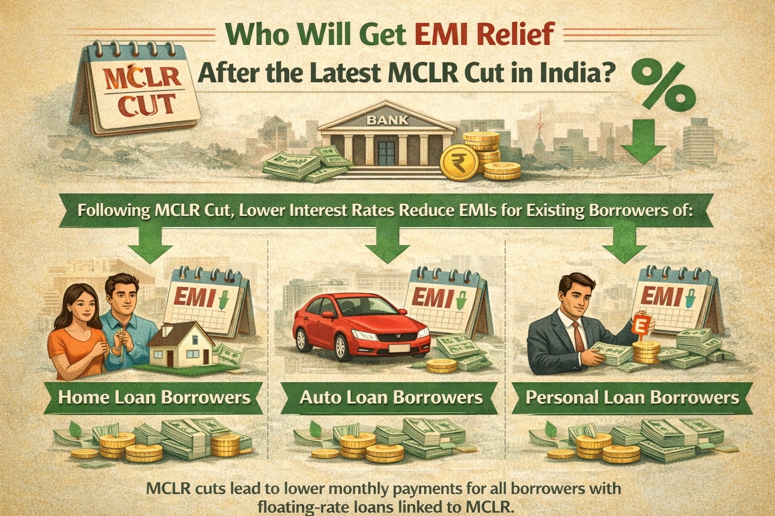Who will get EMI relief after the latest MCLR cut in India