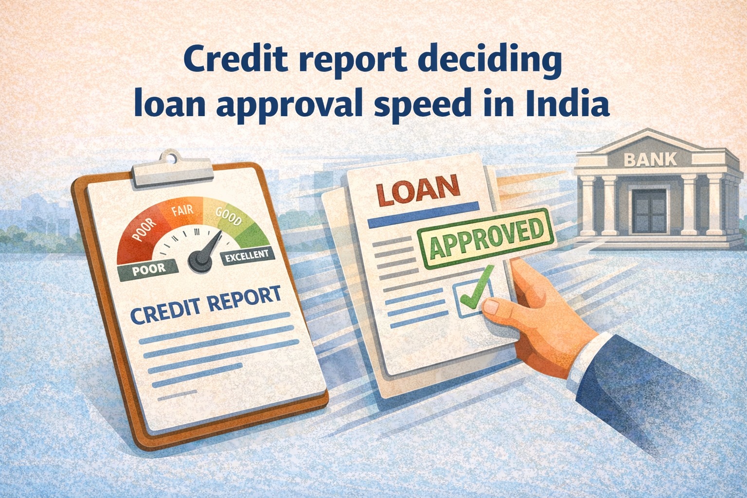 credit report deciding loan approval speed in India