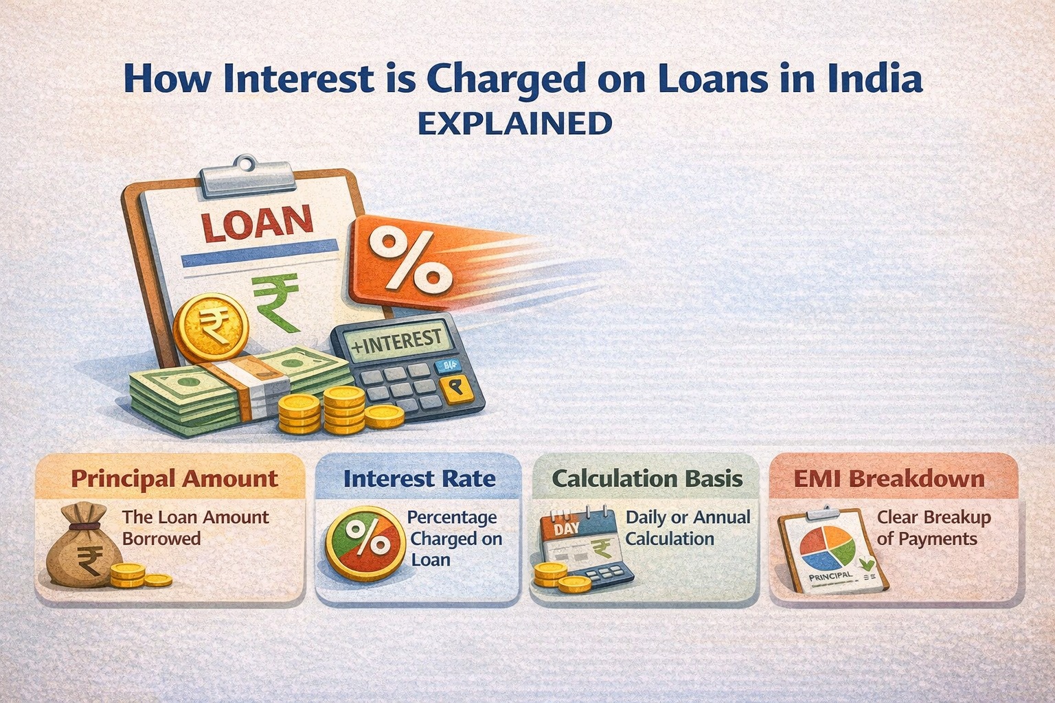 How interest is charged on loans in India explained
