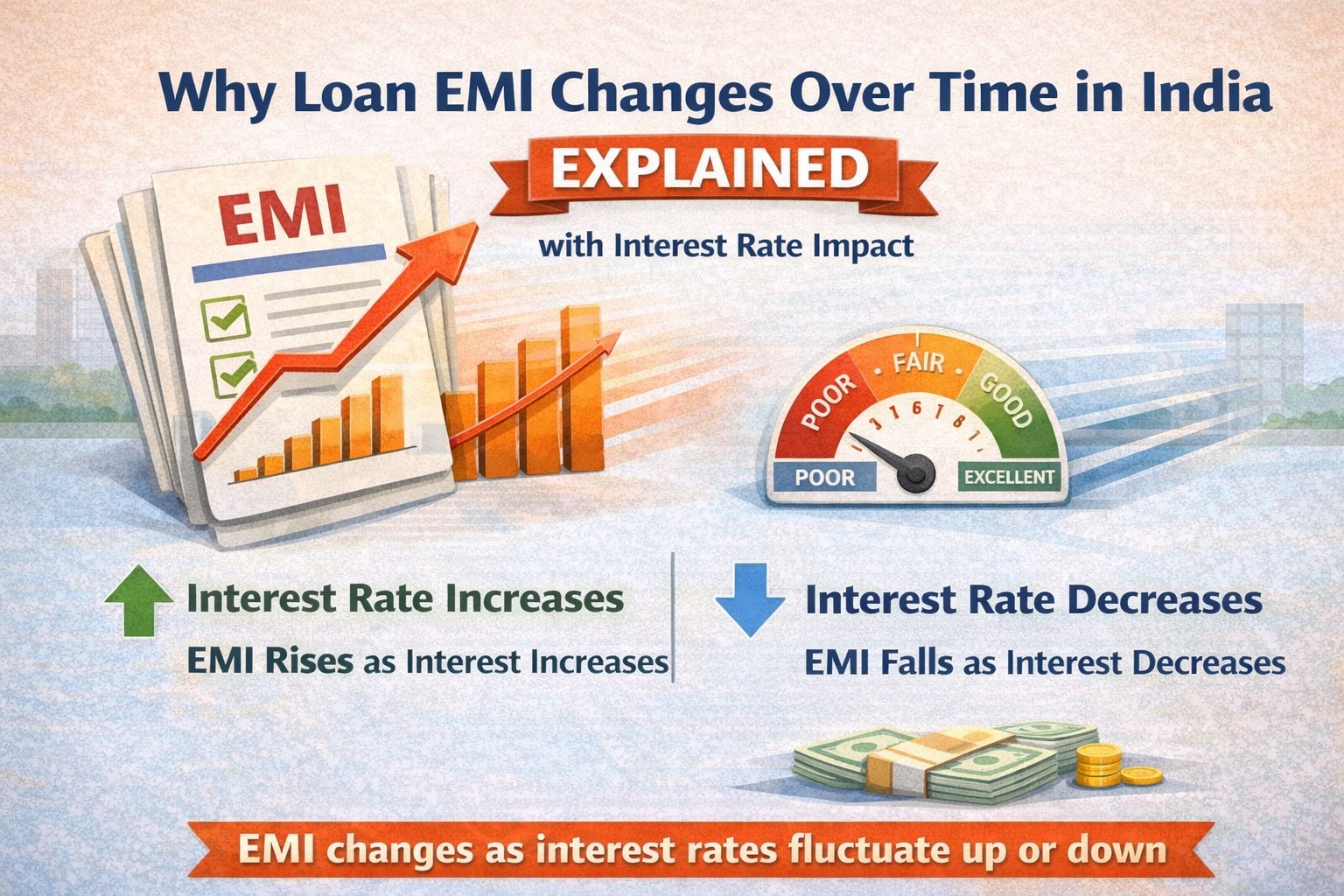 Why loan EMI changes over time in India explained with interest rate impact
