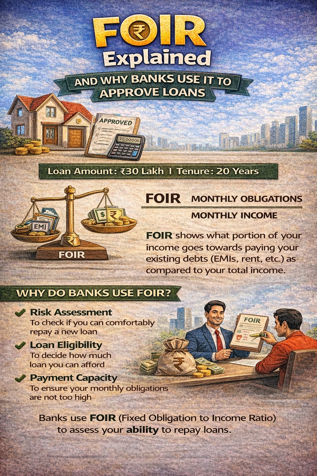 FOIR explained and why banks use it to approve loans
