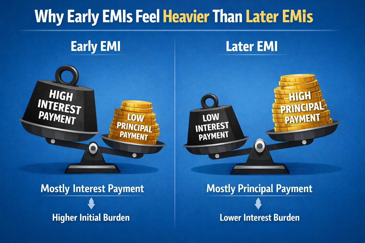 Why early EMIs feel heavier than later EMIs explained