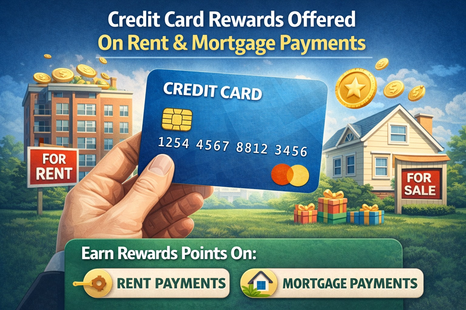 Credit card rewards offered on rent and mortgage payments