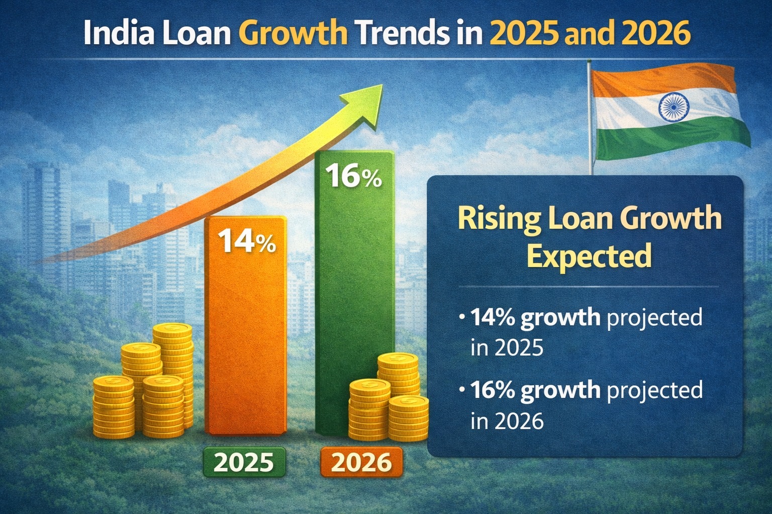 India loan growth trends in 2025 and 2026