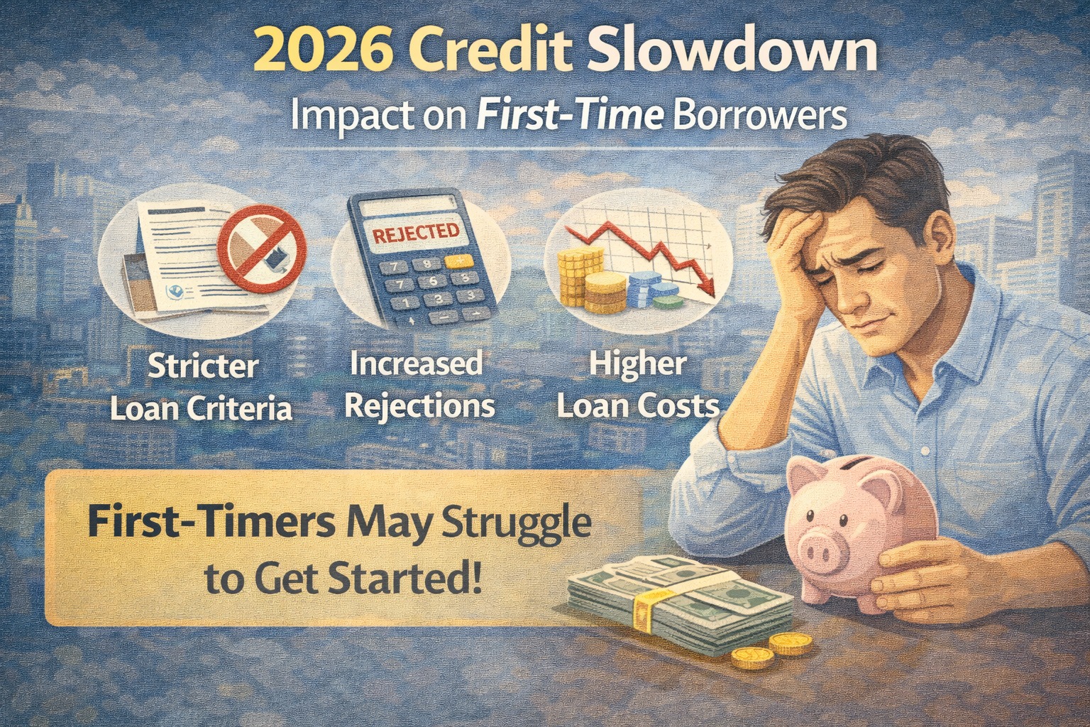 2026 credit slowdown impact on first-time borrowers