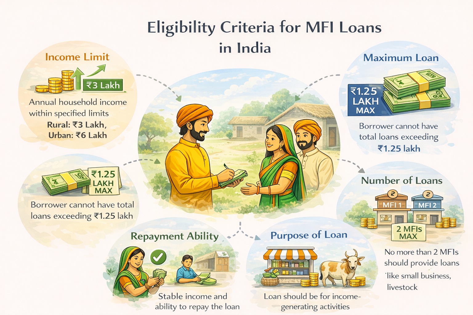 Eligibility criteria for MFI loans in India explained