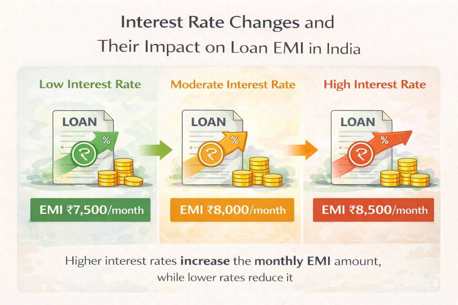 Interest rate changes and their impact on loan EMI in India