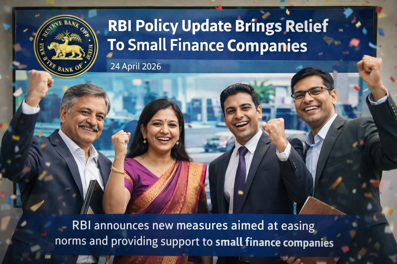 RBI policy update bringing relief to small finance companies in India 2026