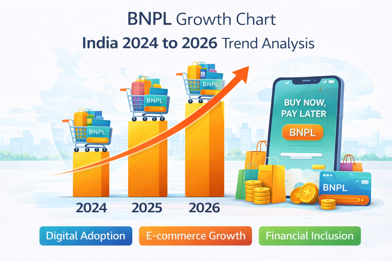BNPL growth chart India 2024 to 2026 trend analysis