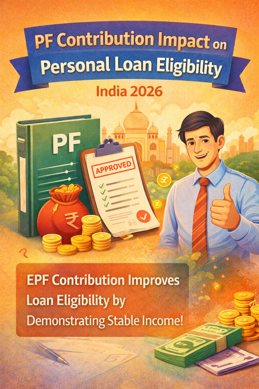PF contribution impact on personal loan eligibility India 2026