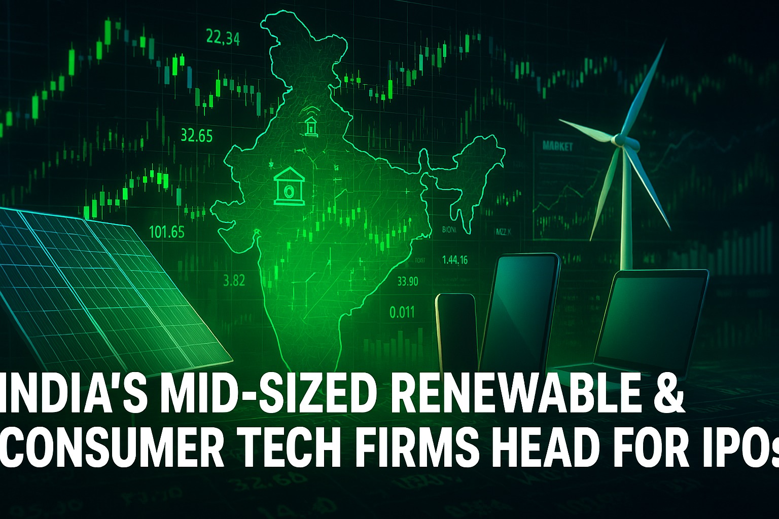 Mid-sized renewable energy and consumer tech companies in India launching IPOs amid rising investor demand