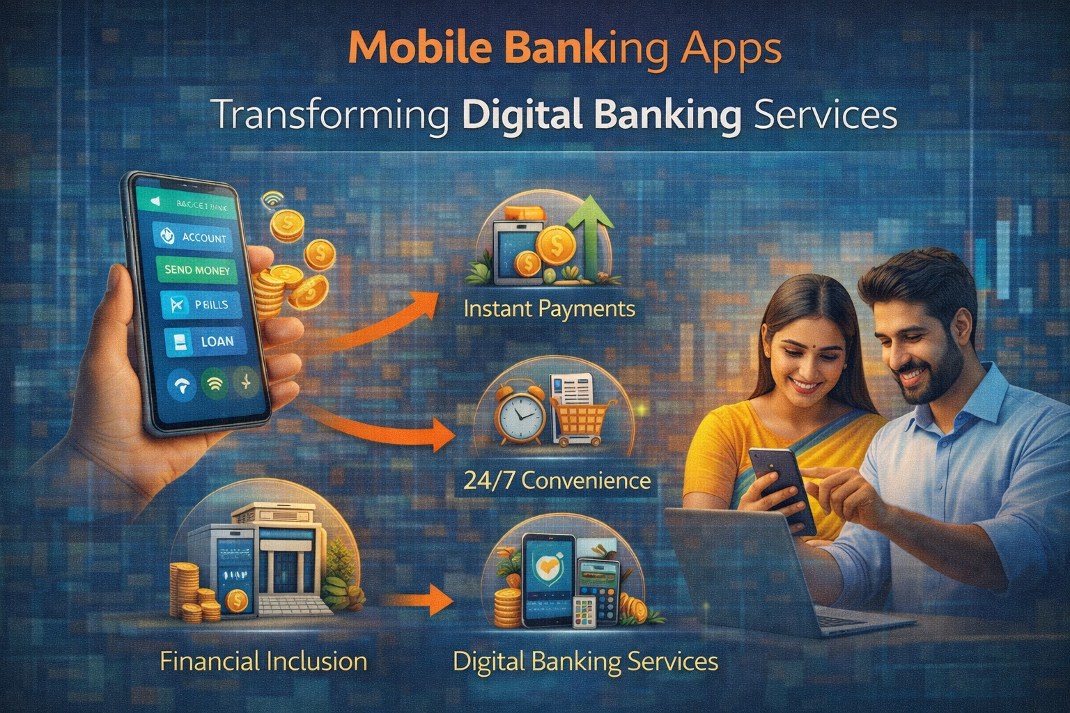 Mobile banking apps transforming digital banking services