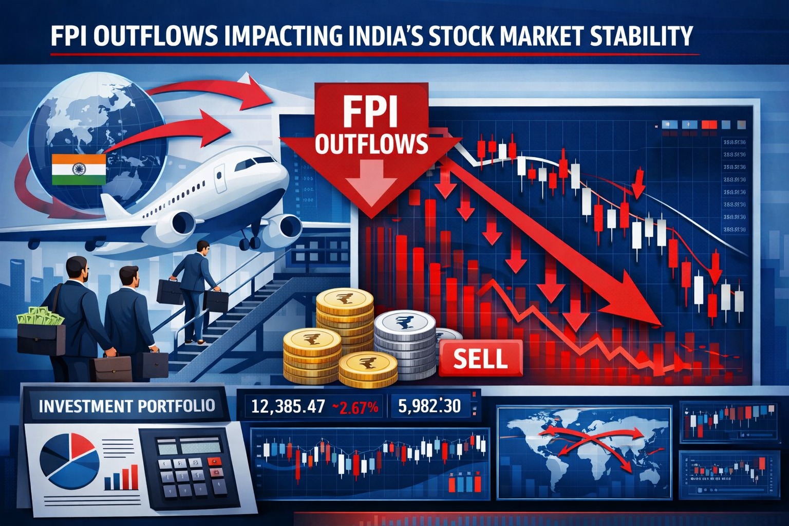 FPI outflows impacting India’s stock market stability