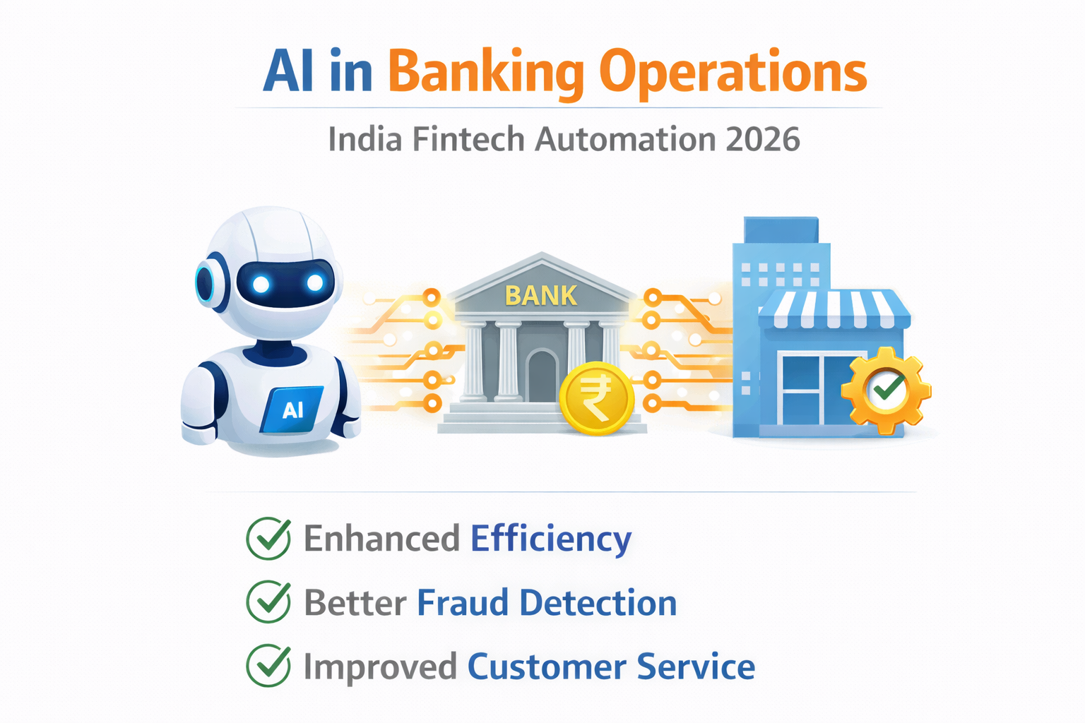 AI in banking operations India fintech automation infographic 2026