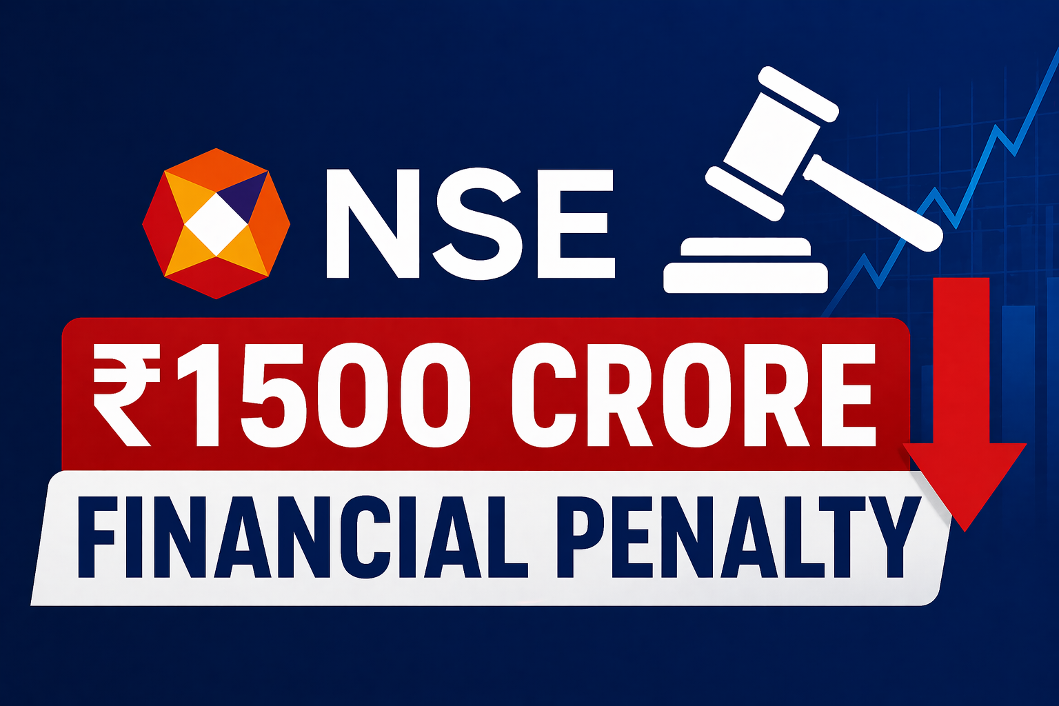 NSE settlement news showing ₹1500 crore financial penalty concept