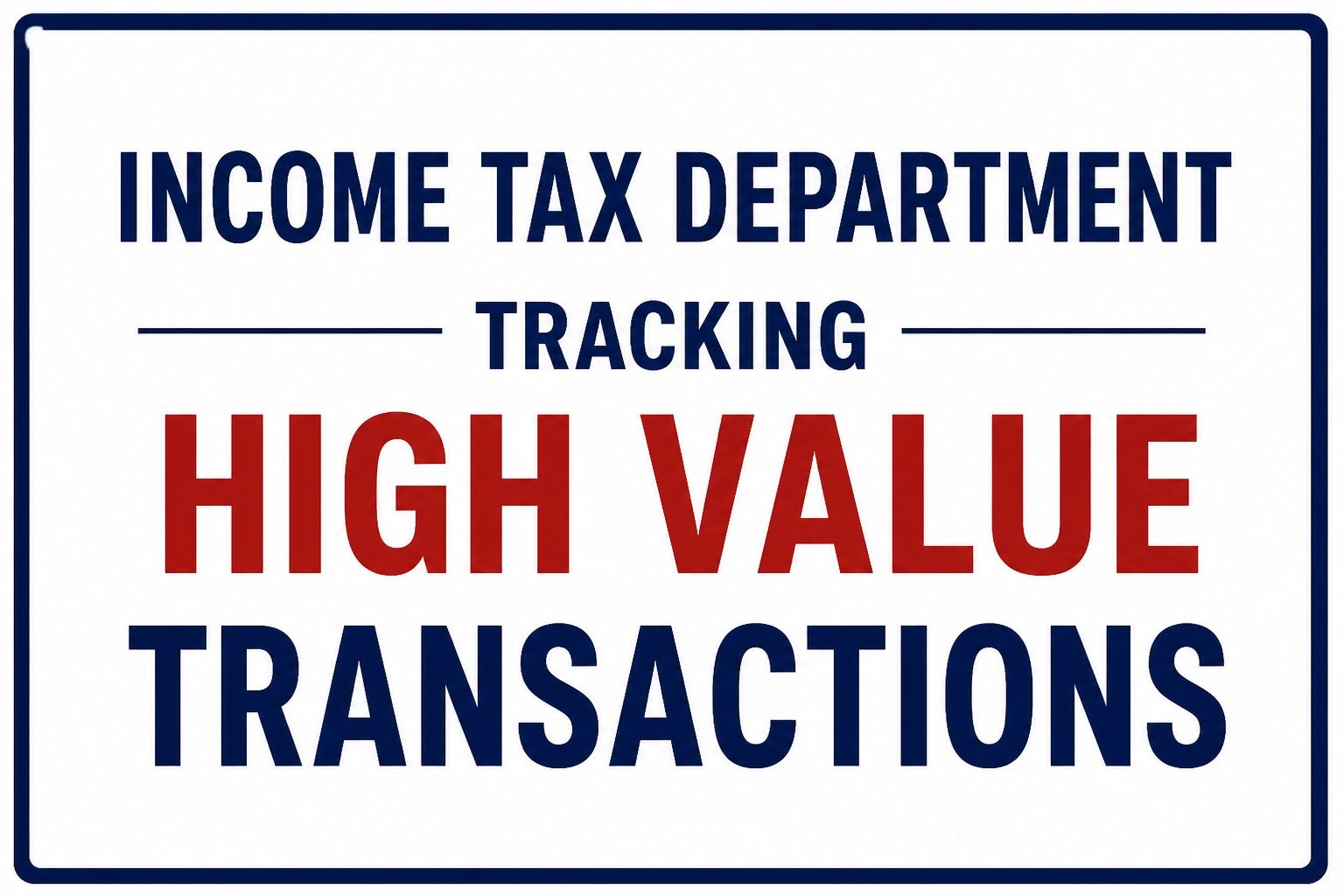 income tax department tracking high value transactions with financial data illustration