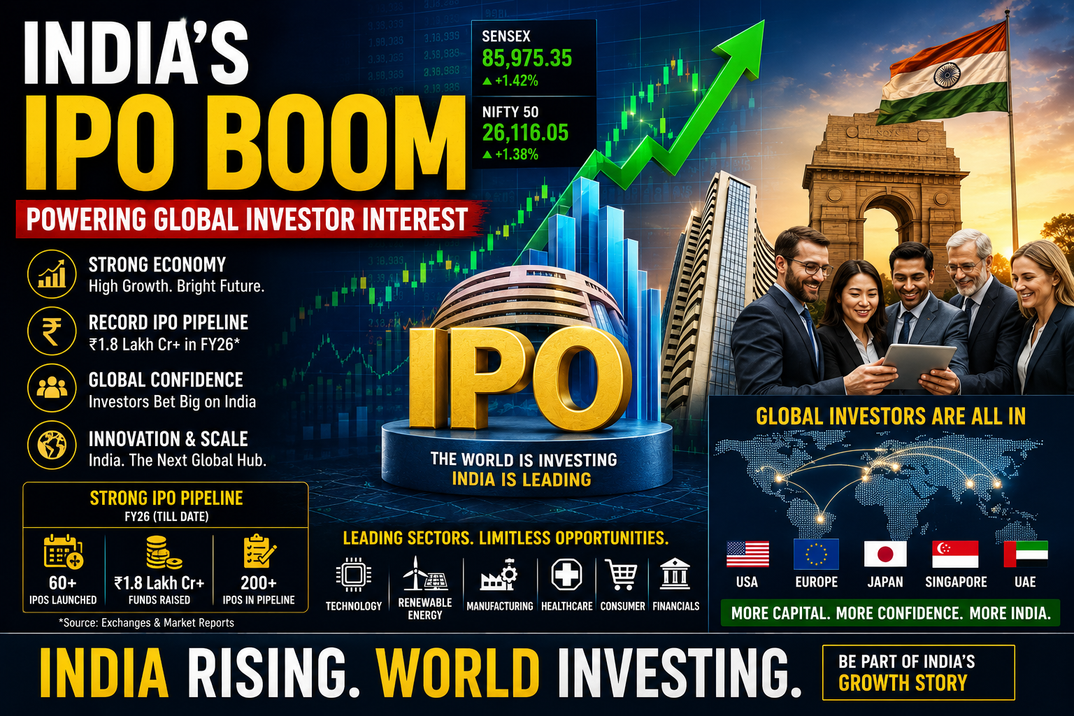 Indian stock market and IPO boom driving global investor interest