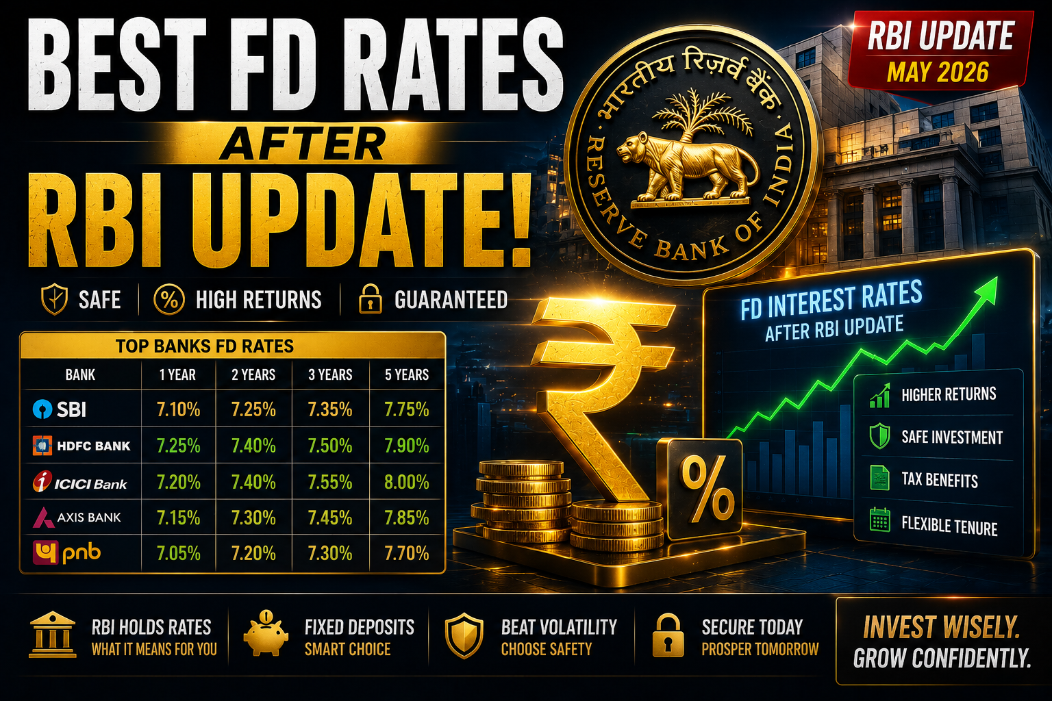 Top fixed deposit interest rates after RBI April 2026 policy update