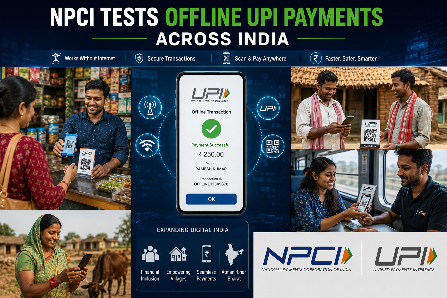NPCI testing expanded offline UPI payment systems across India
