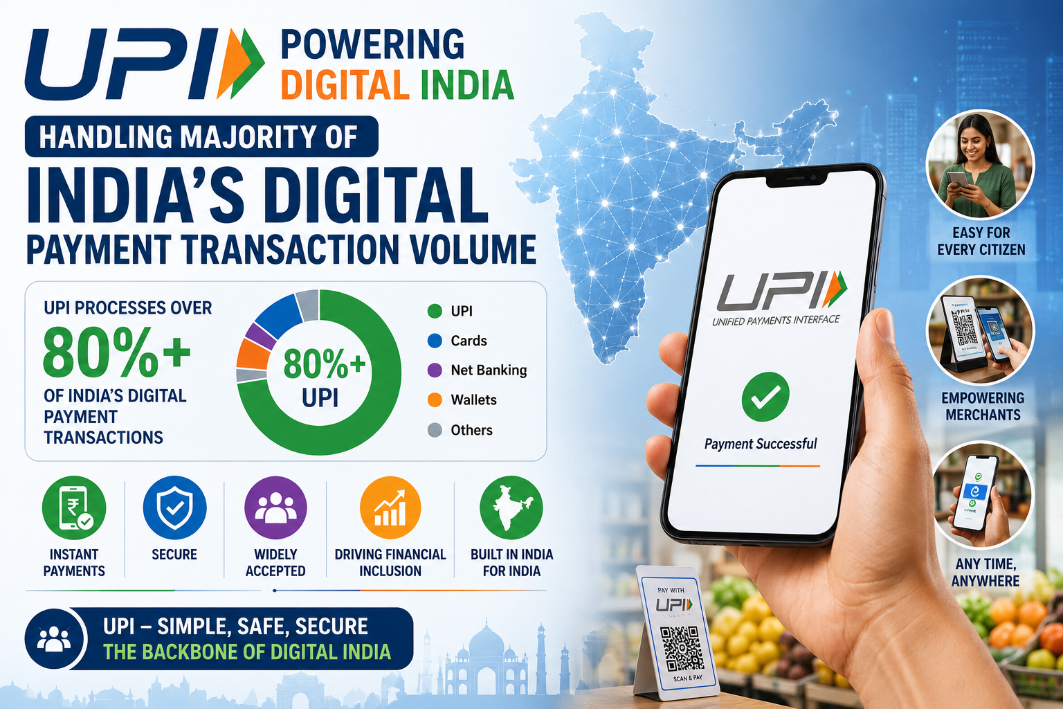 UPI handling majority of India’s digital payment transaction volume