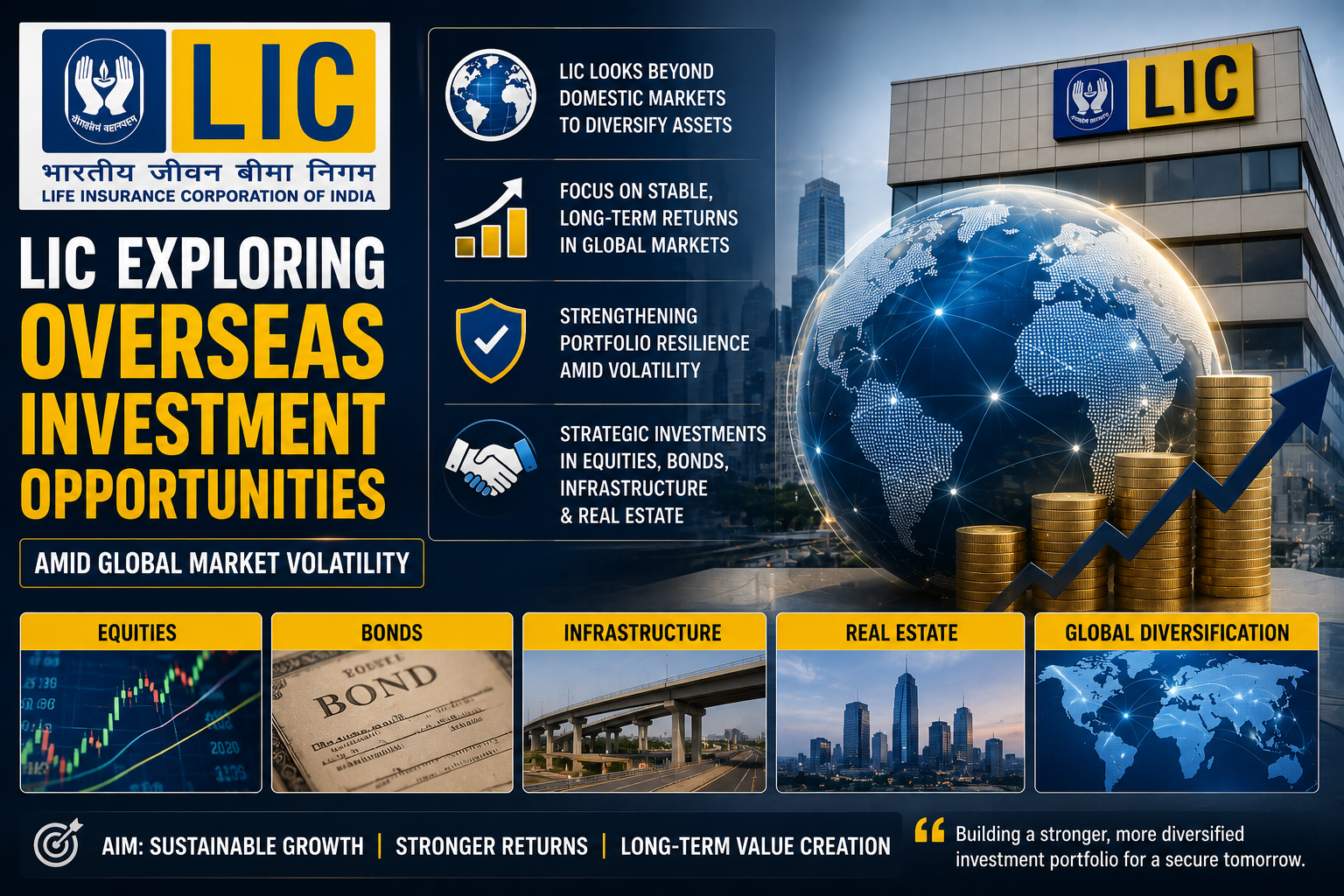 LIC exploring overseas investment opportunities amid global market volatility