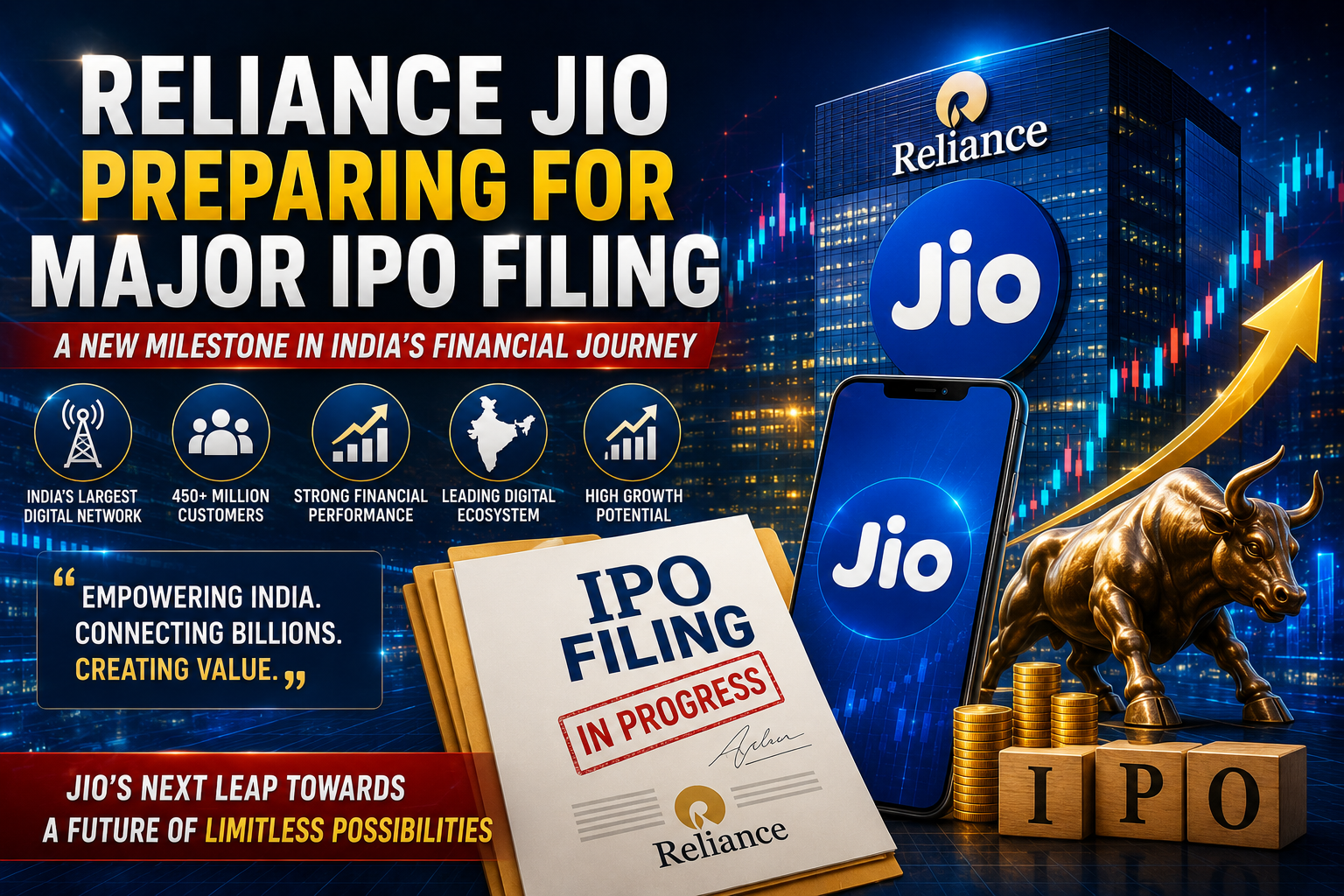 Reliance Jio preparing for major IPO filing in India