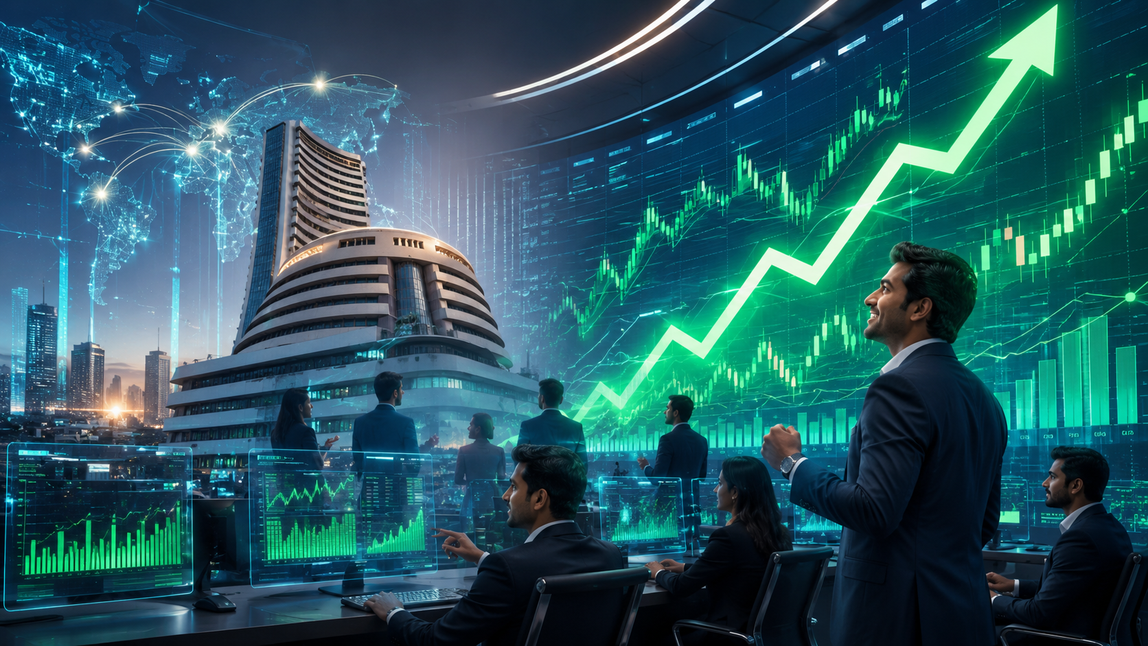 Indian stock markets hit a 10-week high as Sensex and Nifty rally on strong investor sentiment and foreign inflows.